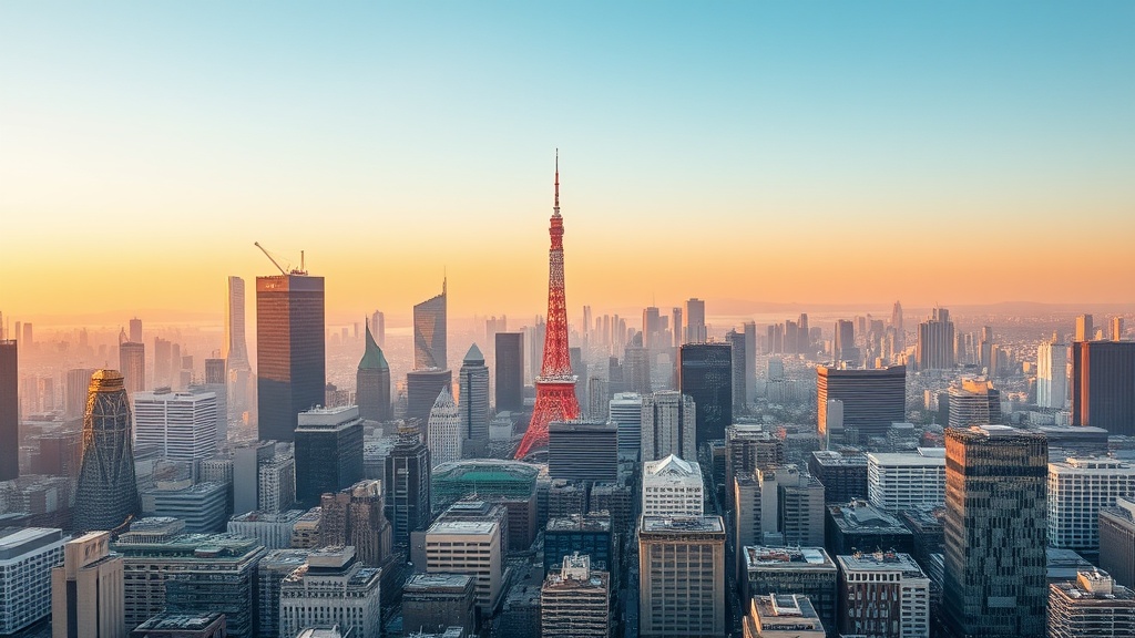 AI-illustrated cityscape of Tokio
